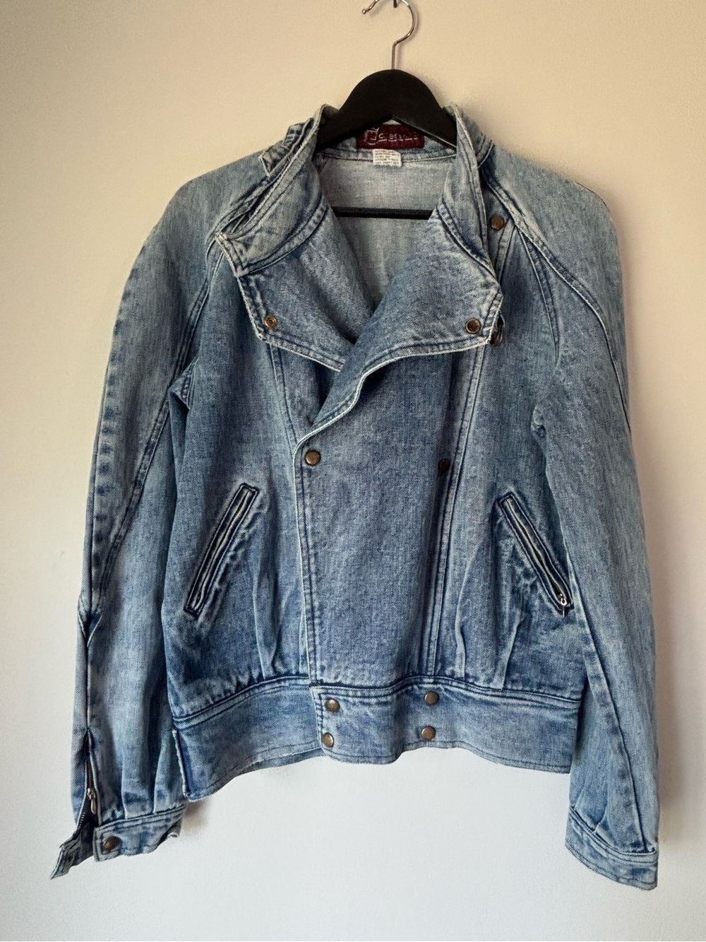 Vinatage 80’s Denim Moto Jacket